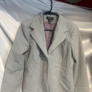 New York & Company Light Gray Blazer
